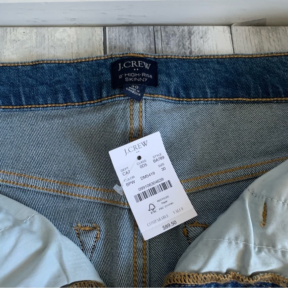 NWT J Crew Factory 10" High Rise Skinny Size 30 - Picture 3 of 8